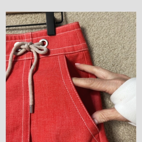 Ann Taylor Petite Skirt A-Line Faux Wrap Mini Skirt Cotton Blend Tie Detail 10P - Picture 5 of 14